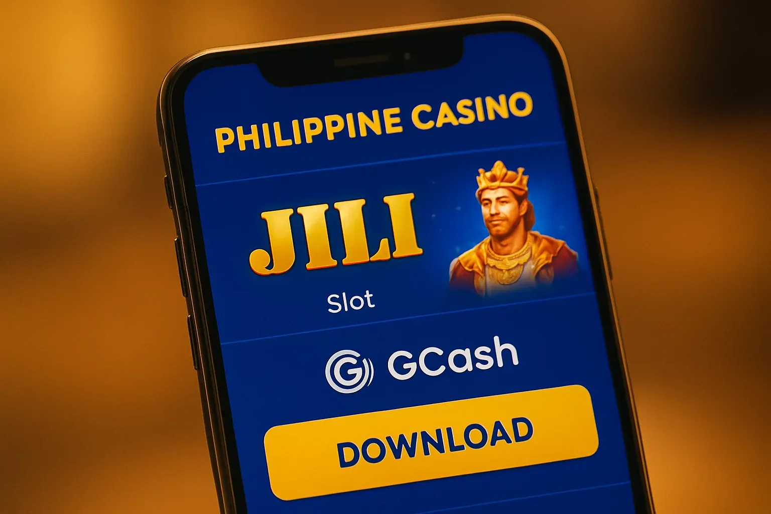 Philippine casino mobile app on Android with JILI UI and GCash payment
